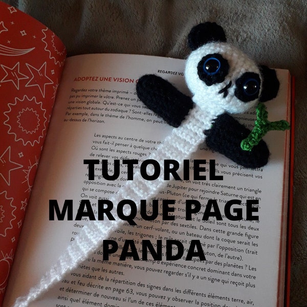 TUTORIEL - Marque page panda au crochet. Fichier PDF - Téléchargement PDF