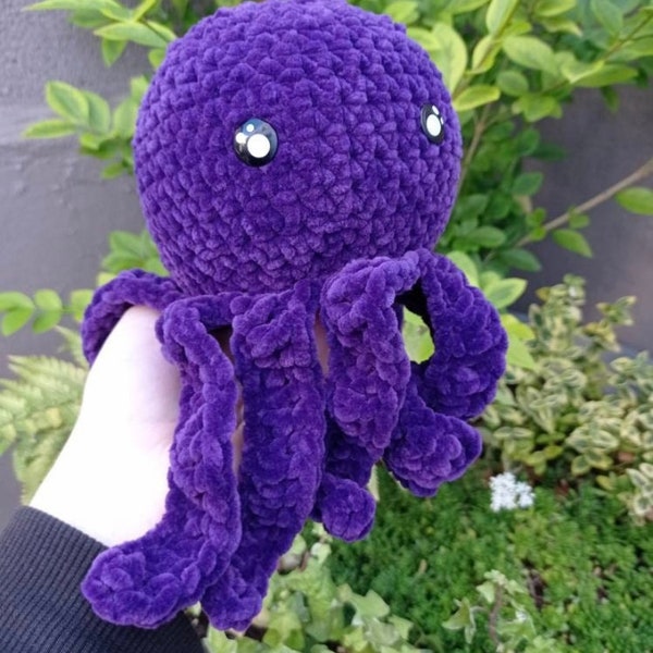 Peluche poulpe violet