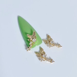 2Pc Nail Charms - Butterfly Trail