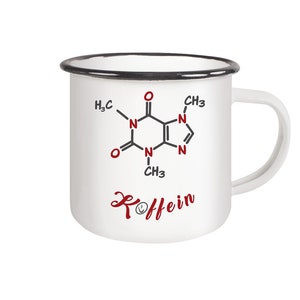 Enamel Cup : Caffeine - Enamel Cup (Black)