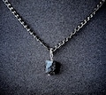 Real raw black tourmaline necklace unique gift for him Handmade rough gemstone necklace Black stone necklace for men anxiety necklace product logo