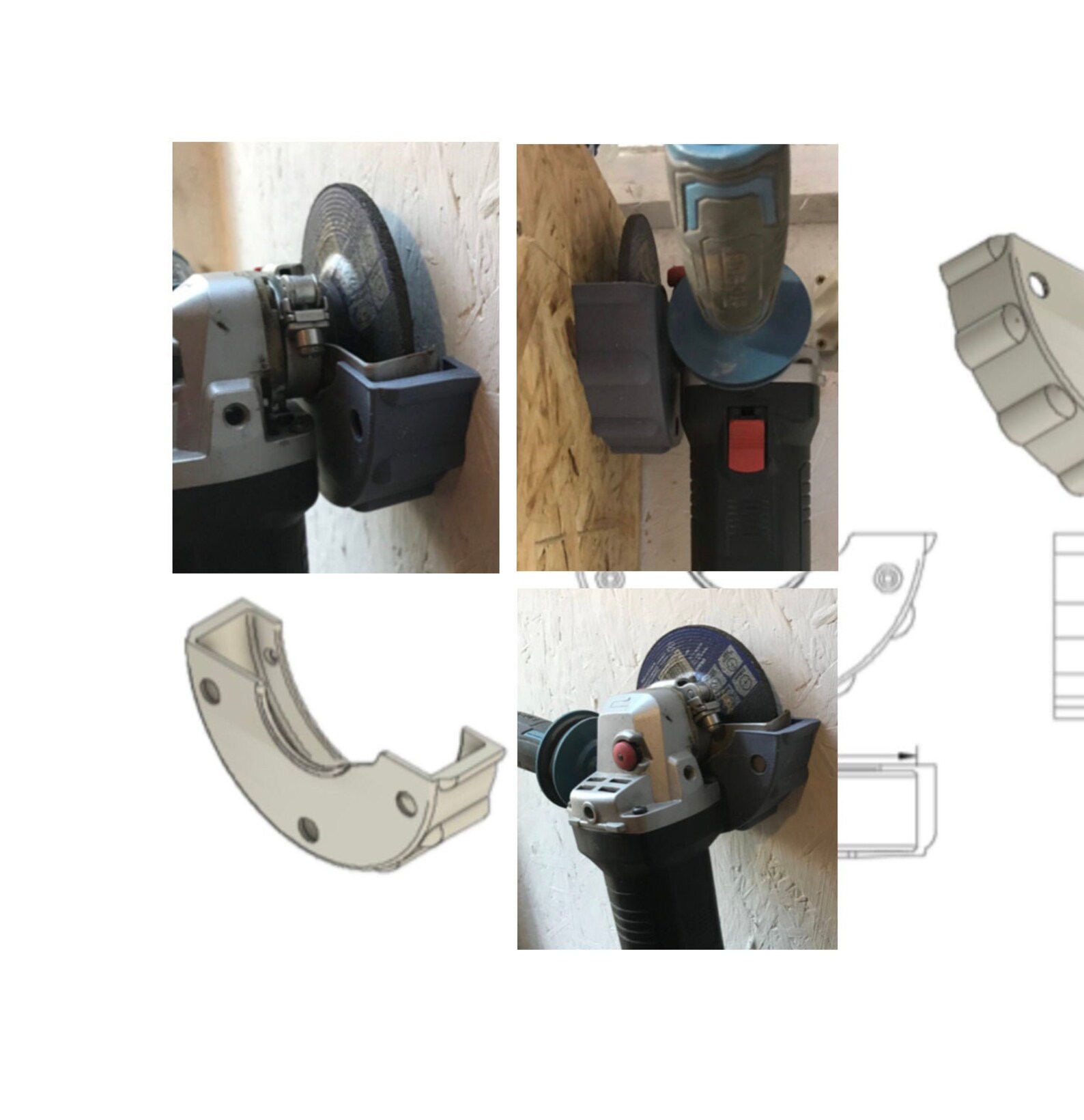 Angle Grinder Wall Mount Hanger Etsy