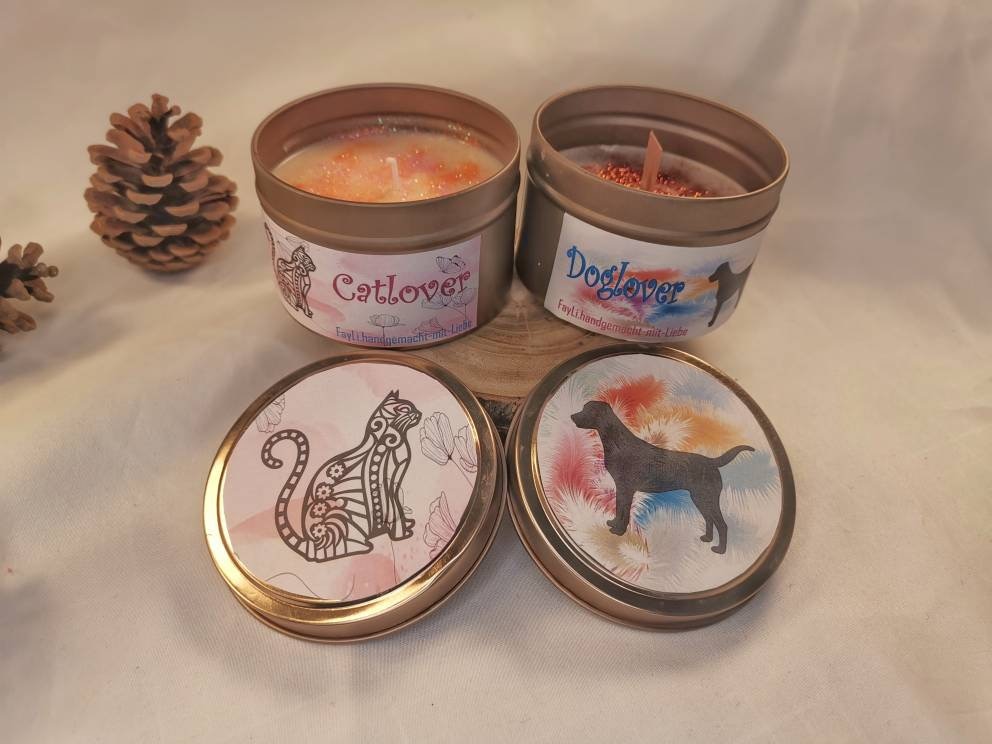 Doglover | Catlover Amour Du Chat Des Chiens Chien Chat Merch Animaux Bookcandle Bougies