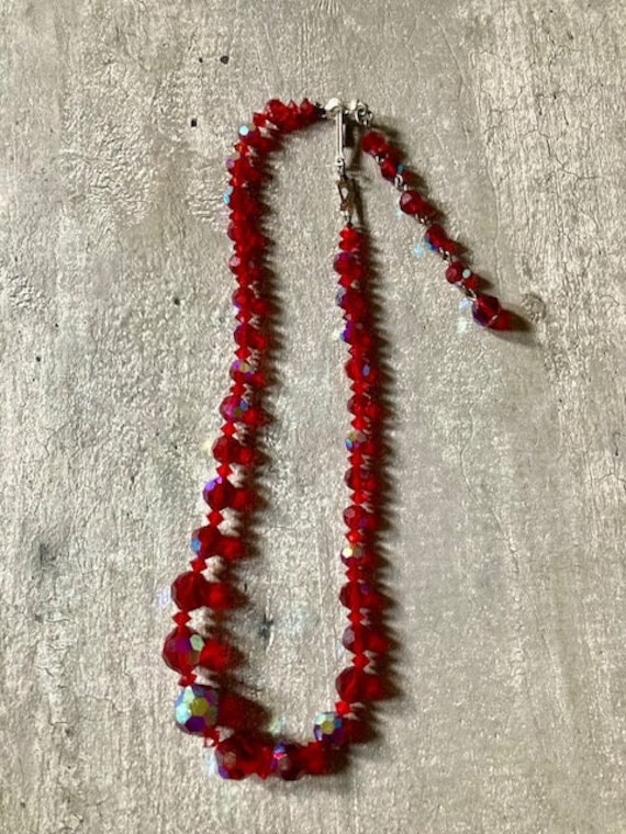 Vintage red crystal Gem