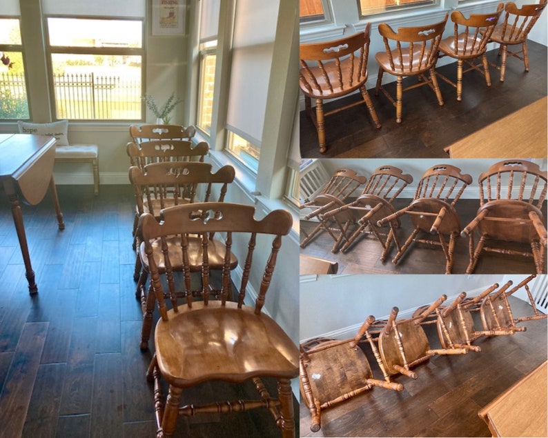 1970s Tell City Chair Company/ Tell City Furniture Vintage Farmhouse