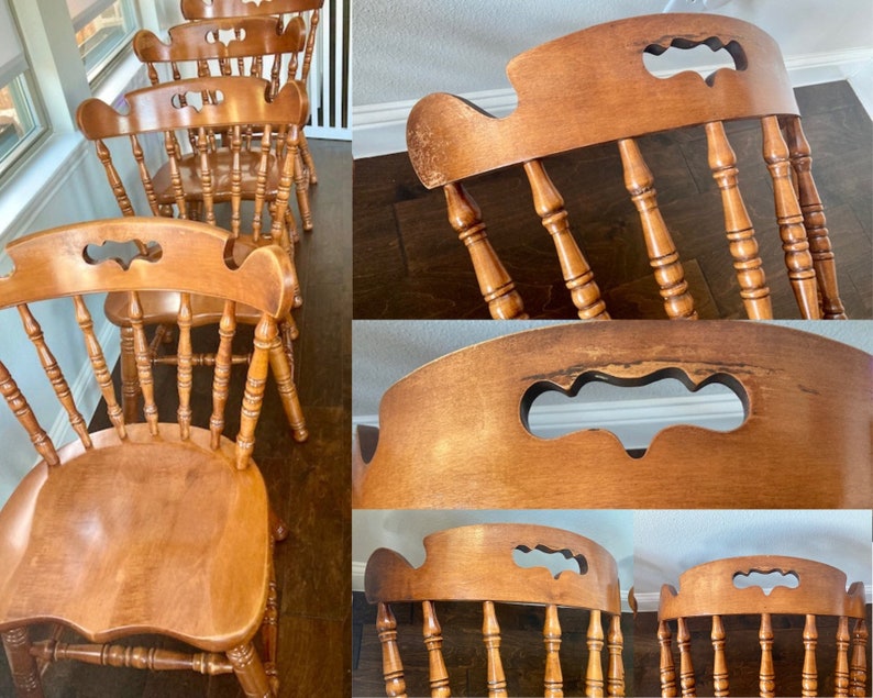 1970s Tell City Chair Company/ Tell City Furniture Vintage Farmhouse