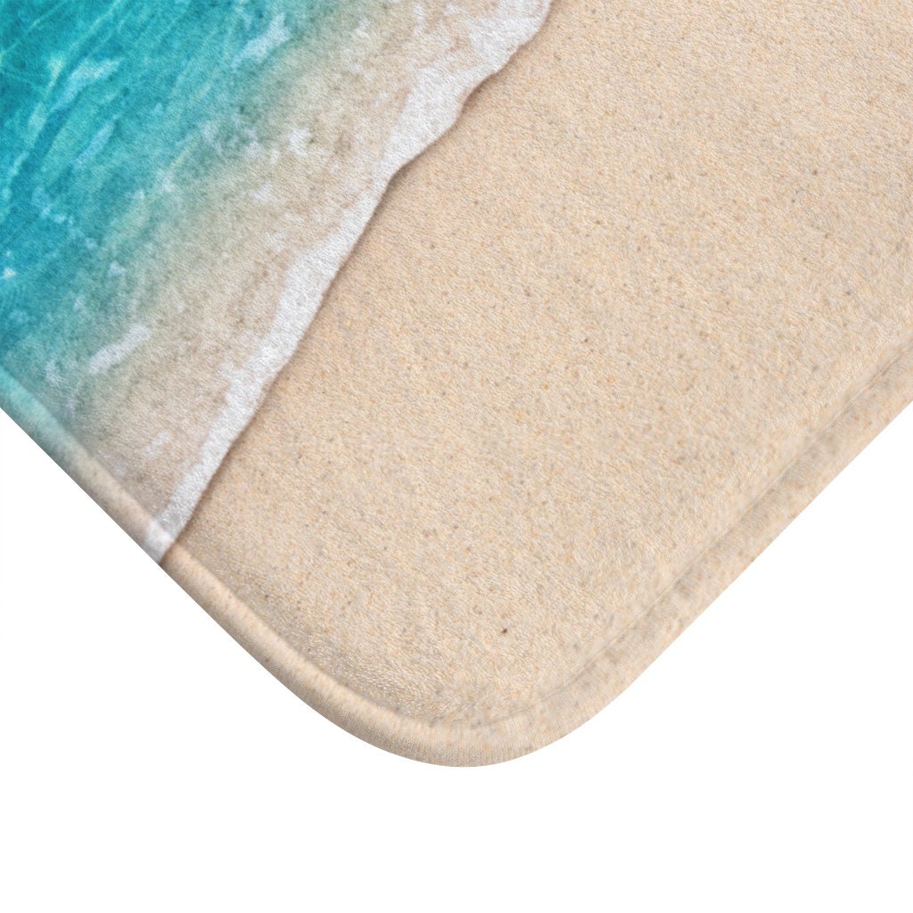 Alfombra de baño blue ocean wave alfombra de baño de playa de | Etsy