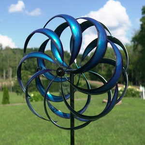 Windward Blue Kinetic Wind Spinner