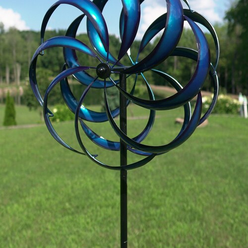 Wind Spinner Blue Etsy