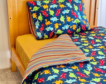 Toddler Duvet Cover/Pillowcase Set, Handmade Duvet Cover, Children's Bedding Set, Nursery Bedding, Crib Duvet Cover/Pillowcase Set