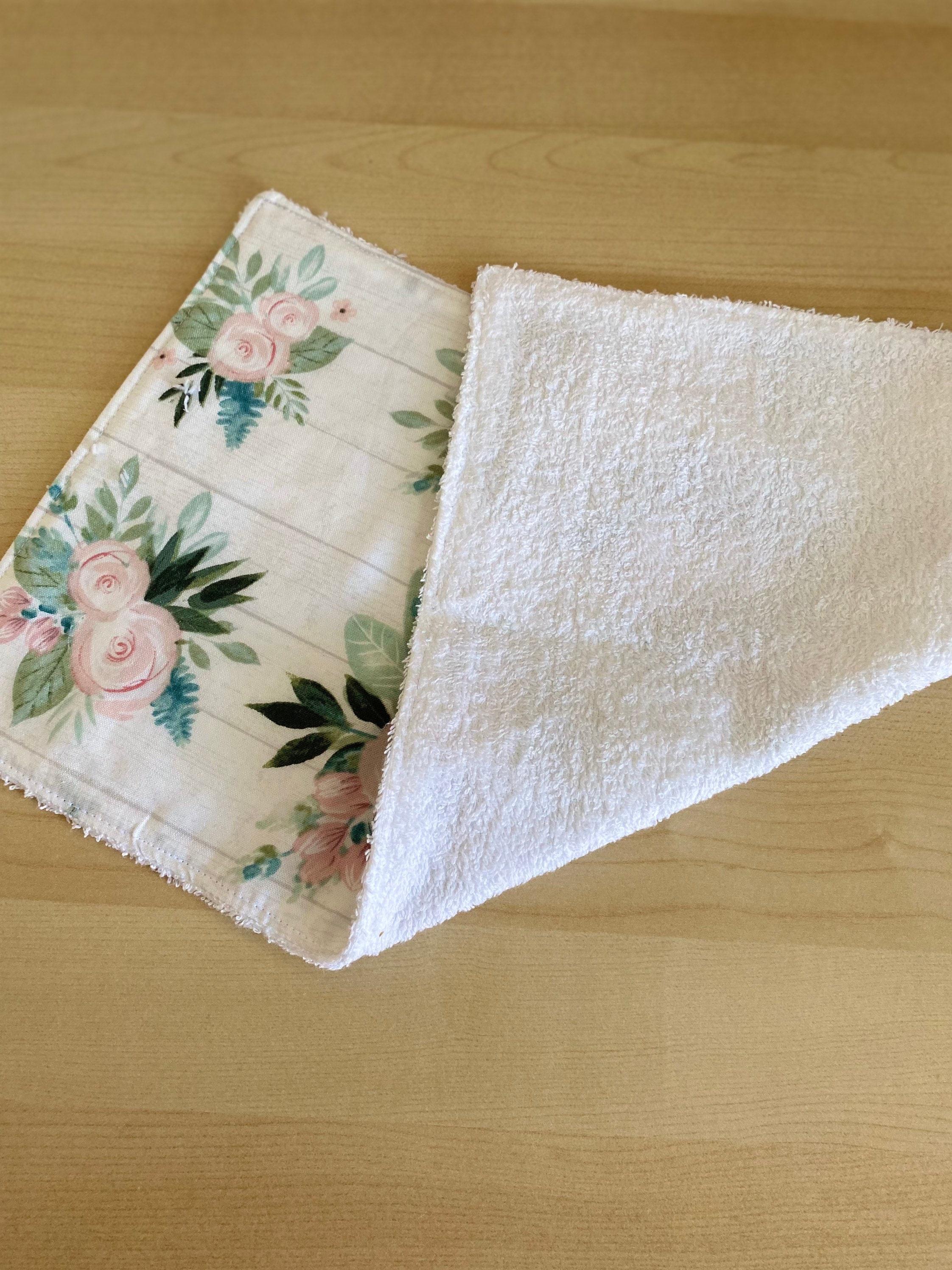 Burp Cloths Handmade Set of 3 Cotton Printterry Cloth Burp Etsy UK