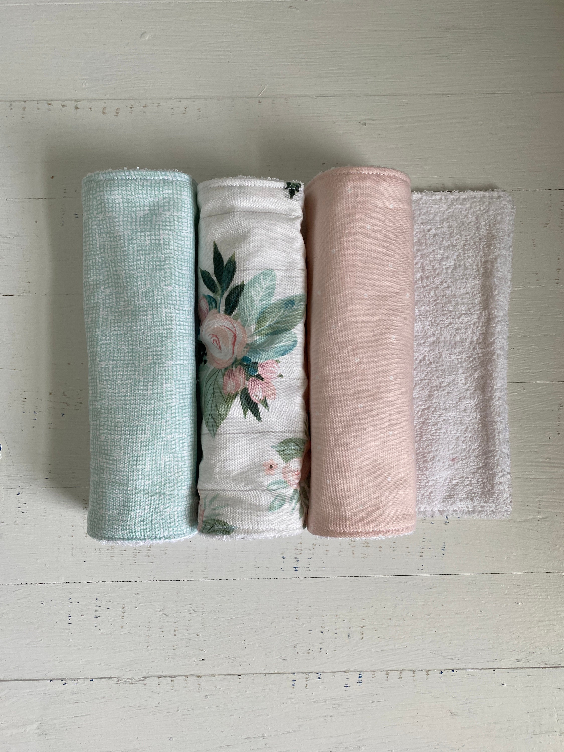 Handmade Burp Cloths Cotton PrintTerry Cloth Burp Cloths Etsy