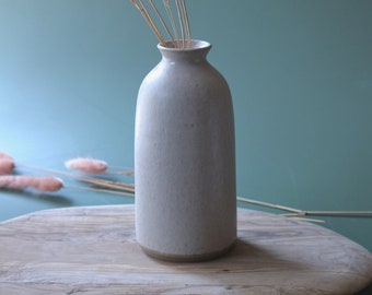 Handmade ceramic bottle vase - bud vase in stoneware with an opal glaze