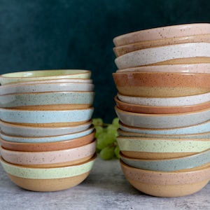 Handmade Ceramic Bowl Speckled snack bowl image 1