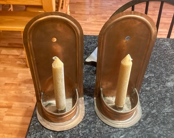 PAIR of Colonial Sconce Candle Holder | Handmade | Home Goods | Birthday Gift | Gifts for Dad | Home Goods | Candle Holder | Style #1