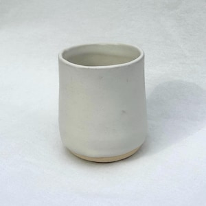 Small Rustic White Cup