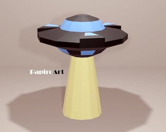 Spaceship, Flying object, Flying saucer, Papercraft UFO, 3D fluing saucer