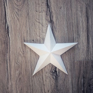 Papercraft Stars, Star on the wall, 3D stars, Christmas stars, Christmas decor, DIY Star, Wall decor