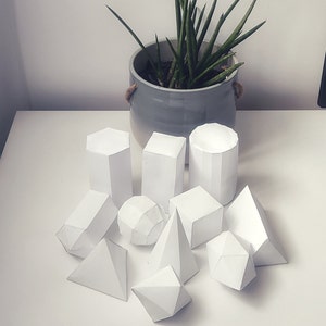 Geometrische Figur Papercraft, 12 Typen, 3D, DIY, Training Templates Bild 3
