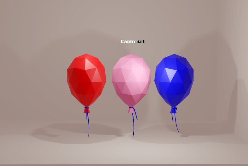 Ballon papercraft, Ball 3D, DIY, ballons image 2