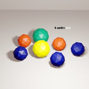 Ball Papercraft, PDF, SVG, 2 Size, 3D, DIY - Etsy