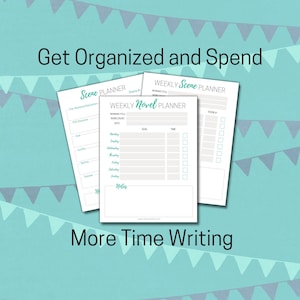 Author Planner, Writer Planner, Planners for Writers, Novel Planner, Nanowrimo, Story Planner, Writing a Novel, Writing Planner