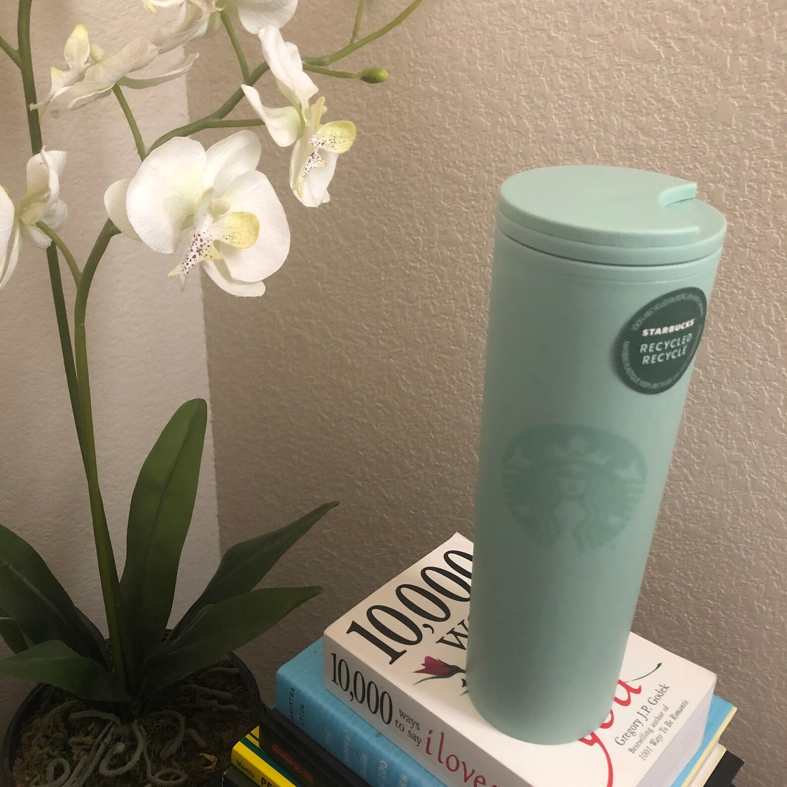 STARBUCKS Mint Matte Teal Tumbler Recycled Plastic 16 fl Etsy