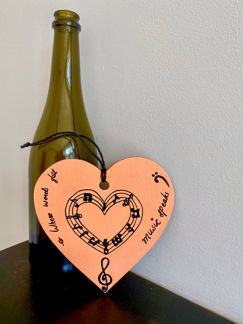 Musical Notes Painting, Gift for Music Lover, Wall Decor/ Music Studio