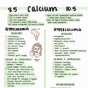 ÉLECTROLYTES Nursing Notes PDF Téléchargement numérique, NCLEX; Notes d'étude manuscrites colorées avec photos ; Collège, Médical, Évaluation de la santé