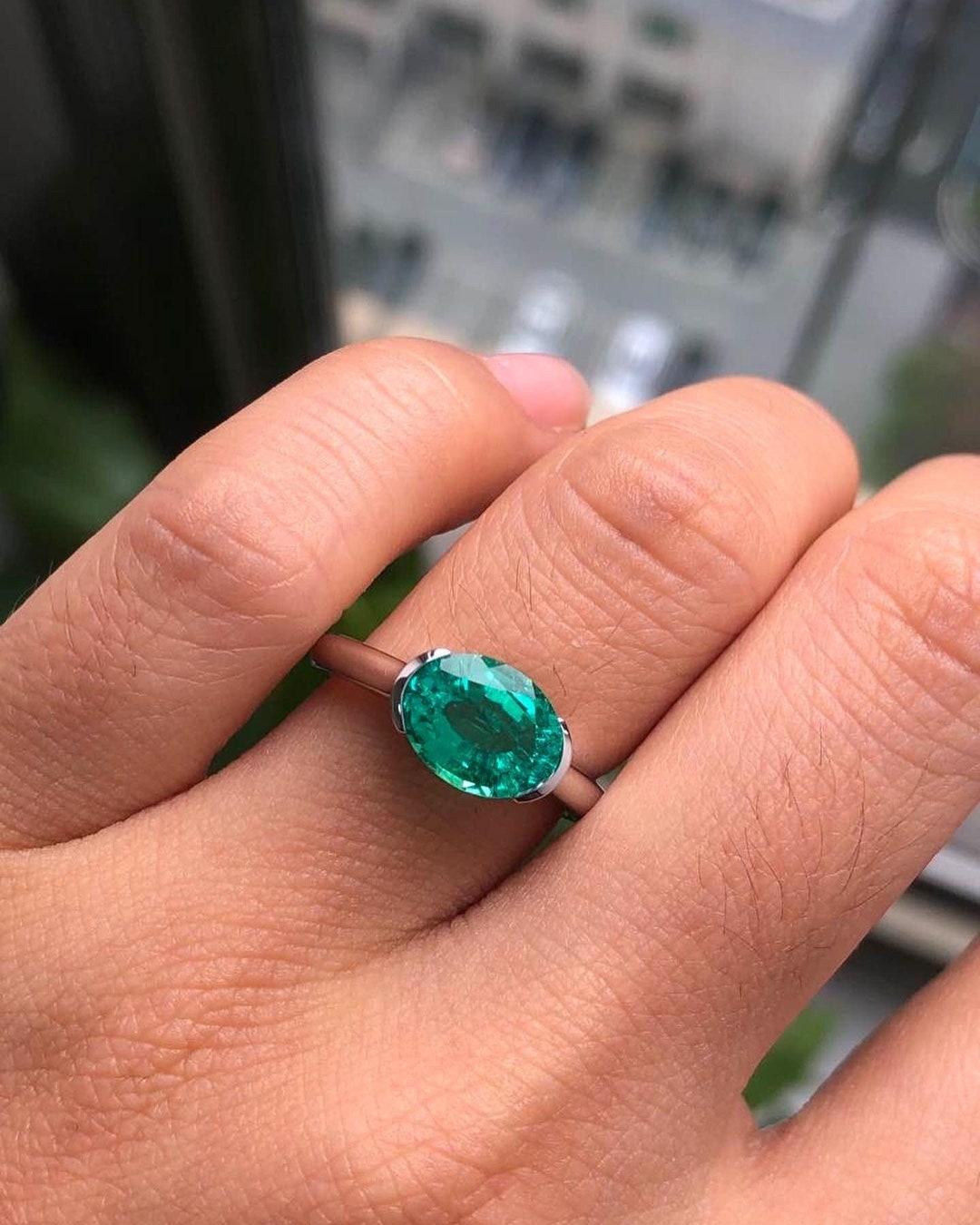 Emerald Engagement Ring Green Gemstone Rings for Women May Etsy
