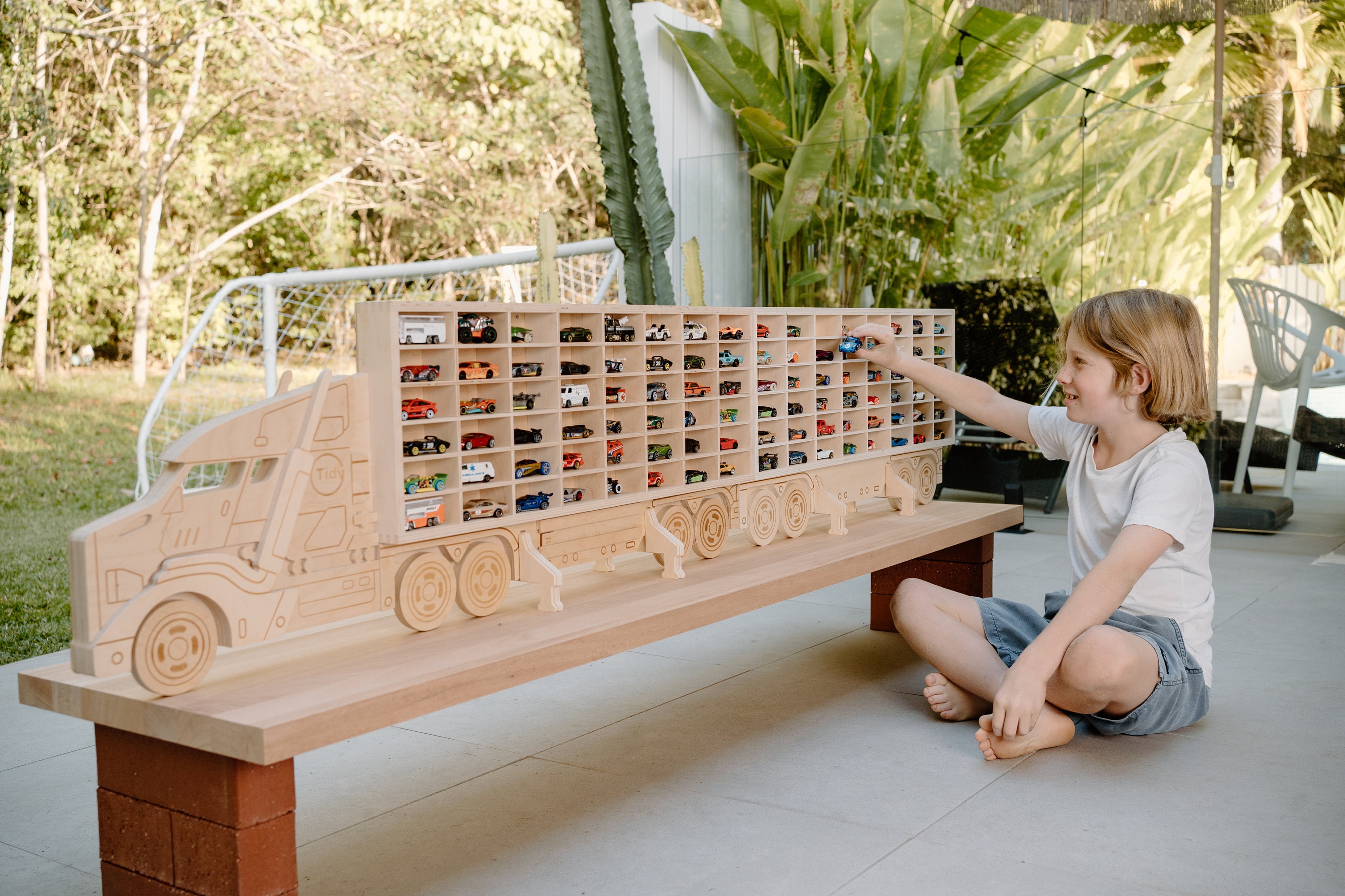 Matchbox car storage truck cheap