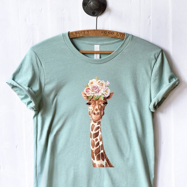 Giraffe T Shirt - Etsy