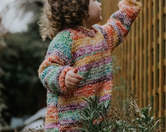 The Juno Jumper | Chunky Hand-Knitted Boho Kids Jumper