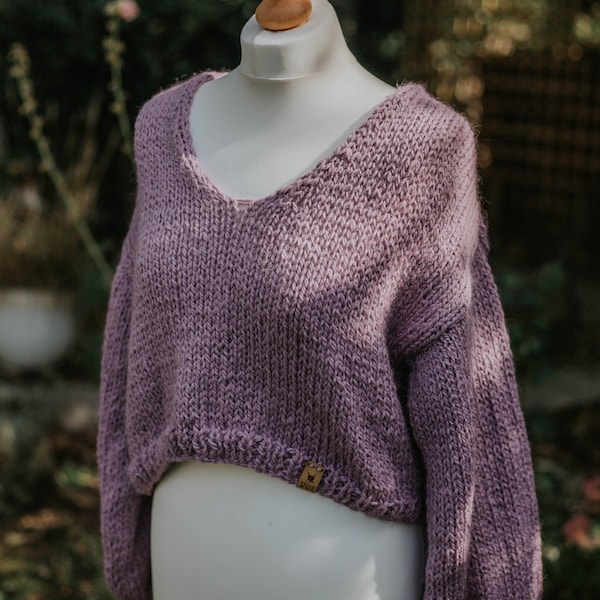 Rustic Handknitted Boho Jumper