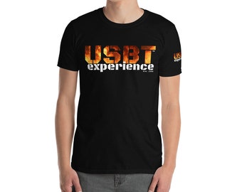 Short Sleeved Unisex T-Shirt USBT-Experience-Flames