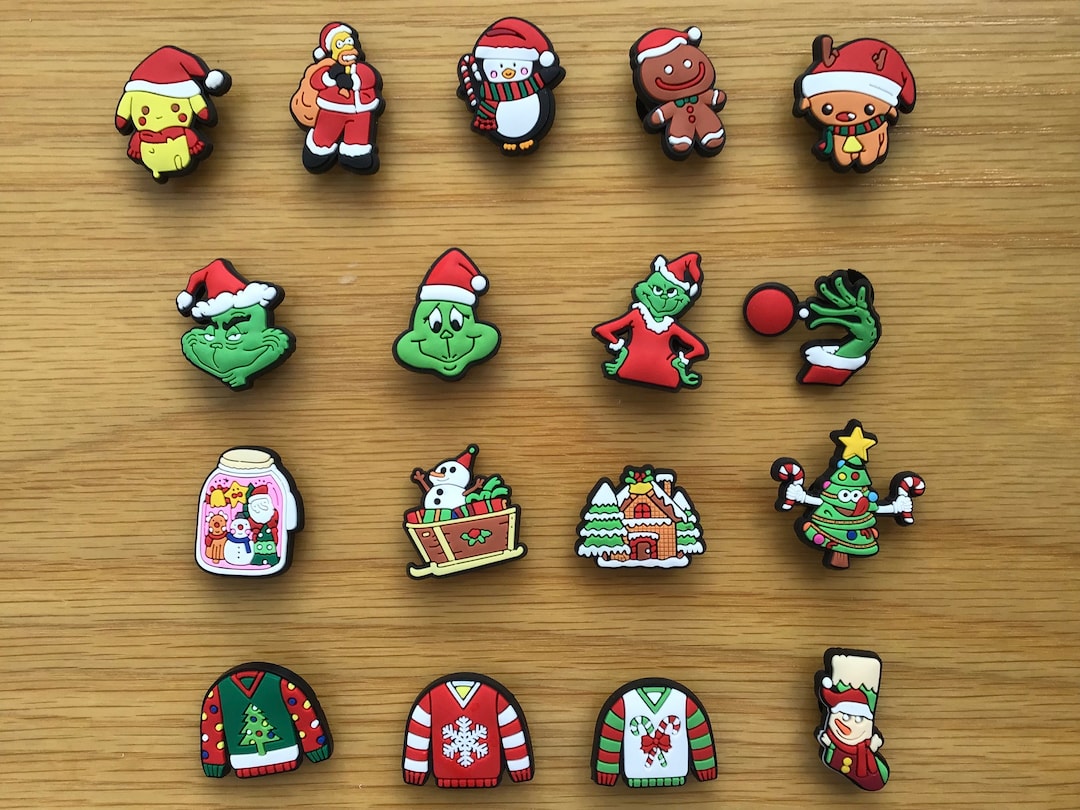 Jibbitz Christmas Croc Charms the Grinch Pikachu Homer Etsy