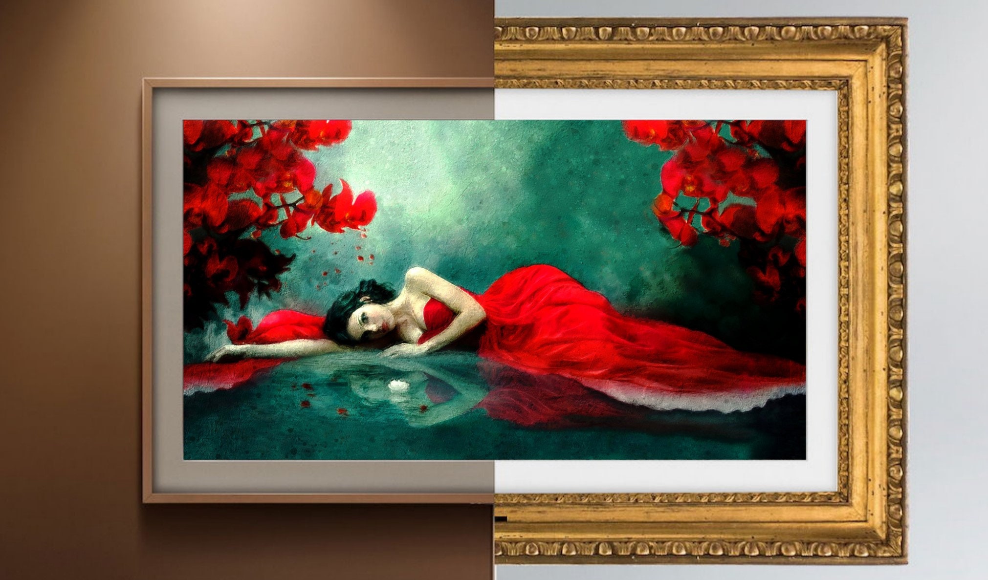 Samsung Frame TV Art, Pintura al óleo para TV, Frame Art, Abstract Oil