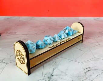 Shelf of Shame Dice Stand, DnD, pathfinder, dice holder, critical failure, DND gift for gamer, pathfinder gift for gamer, shelf of holding