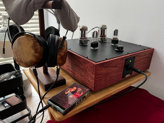 Eufonika H22M Miflex KPCU tube headphone amplifier 6SN7 6080 TUBE ROLLING