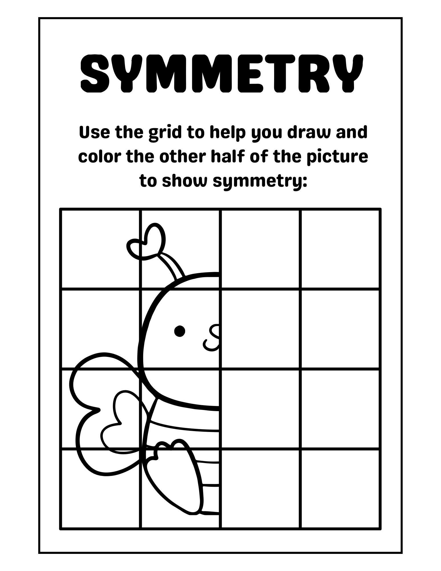 50 Symmetry Drawing Art Worksheet / Reflections Art - Etsy, image size:1546x2000