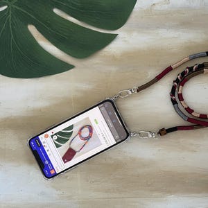 Colorful Shiny Phone Lanyard Strap - Crossbody Phone Cord