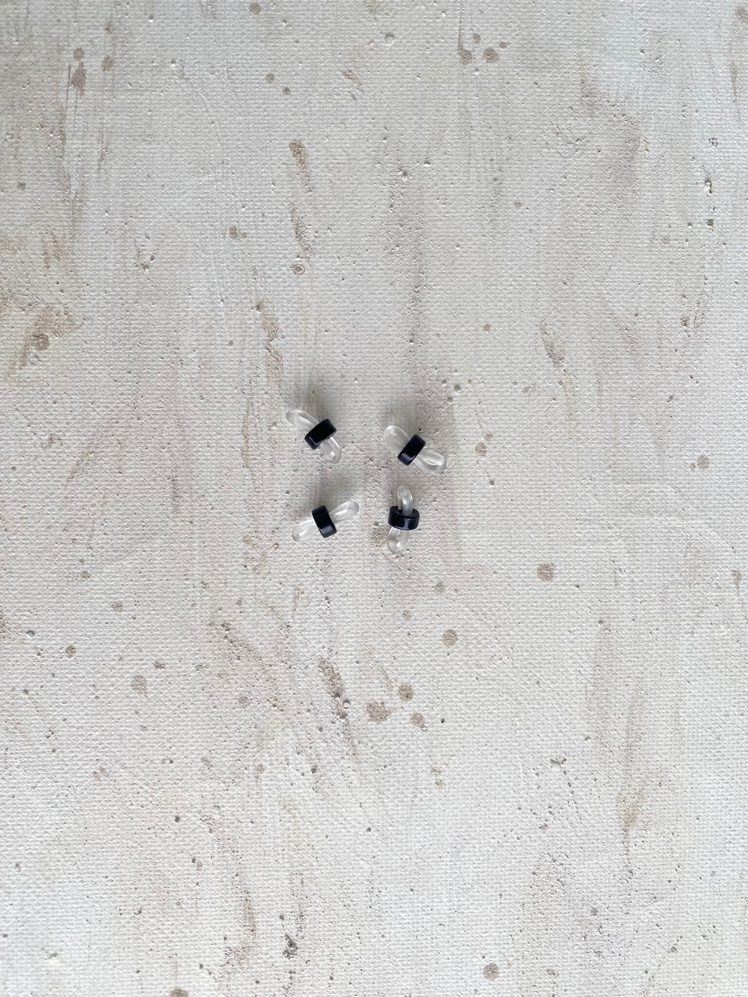 Adjustable Eyeglass Chain Ends, Replacement Rubber Loop Connector Sets