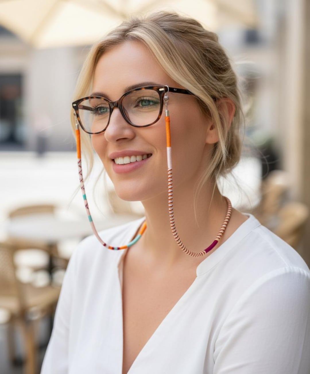 Eyeglass Strap Glasses Chain, Handmade Sunglass Strap, Multicolor