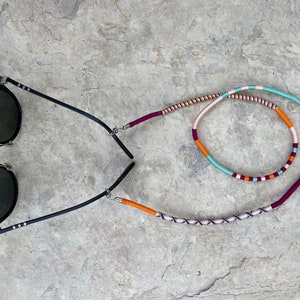 Handmade Colorful Bordeaux Sunglass Cord Strap