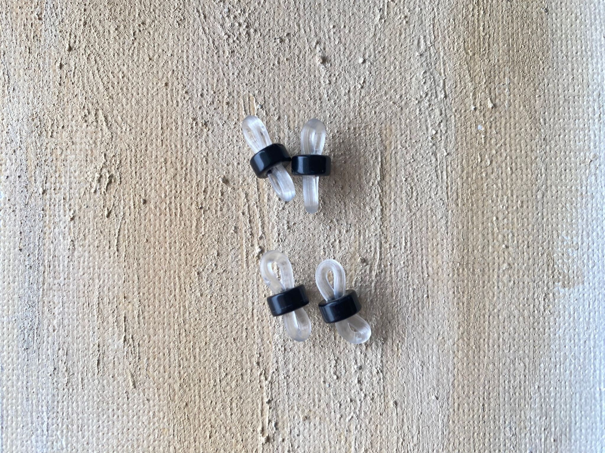 Adjustable Eyeglass Chain Ends, Replacement Rubber Loop Connector Sets