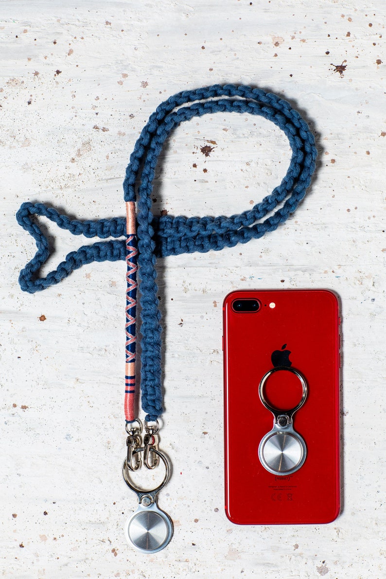 Navy Blue Mobile Phone Lanyard Cord Straps Etsy