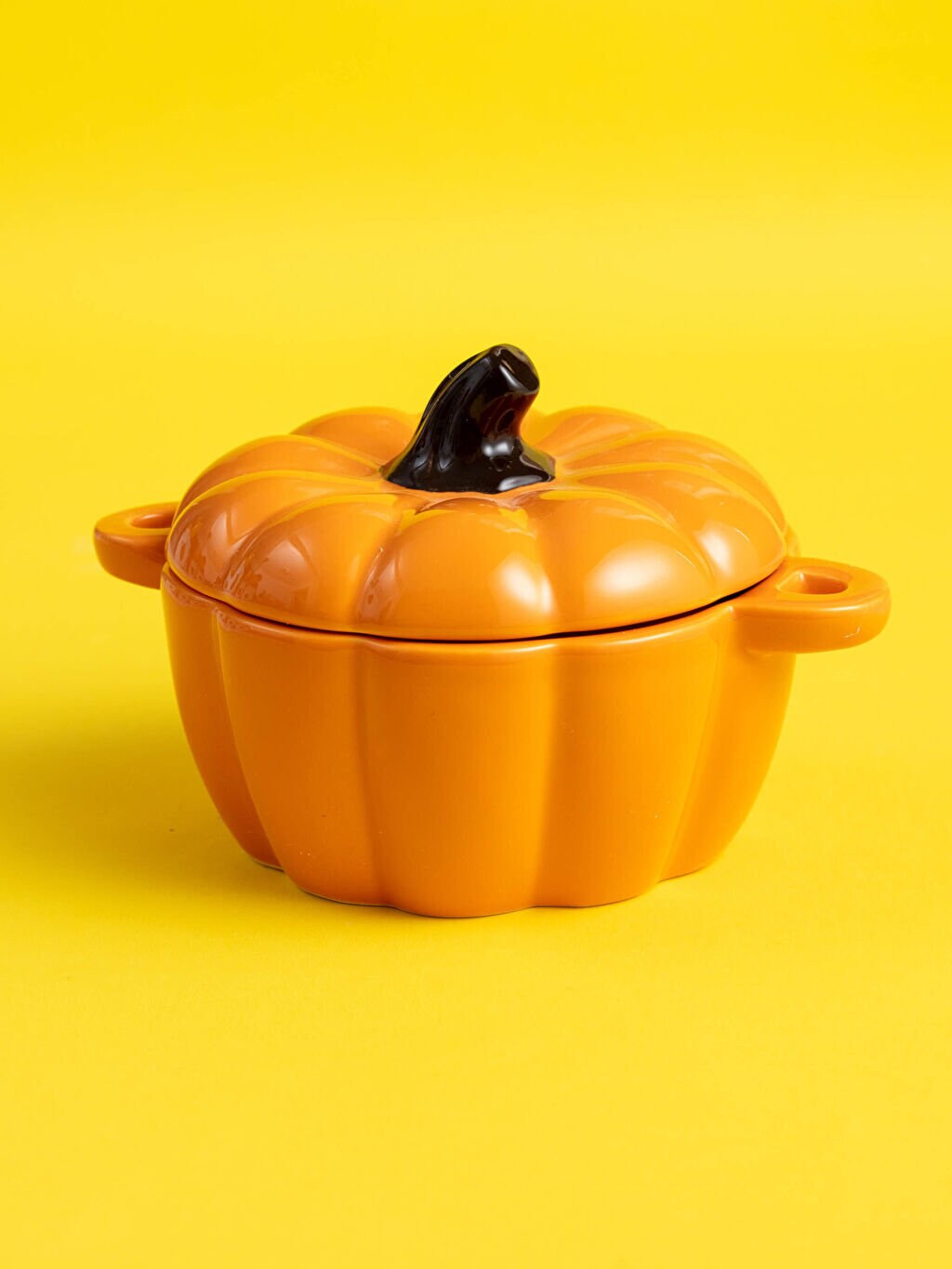 Pumpkin Shaped Ceramic Bowl With Lid 6x6x5 Cm Pumpkin Bowl Etsy