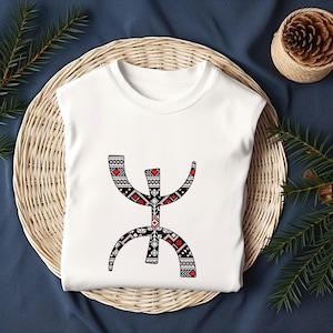 Amazigh Shirt Design, Berber Tattoo Tee, Moroccan Tee for women and men, Tifinagh Symbols Yaz Design, Berber Amazigh Shirt, Amazigh Art Tee