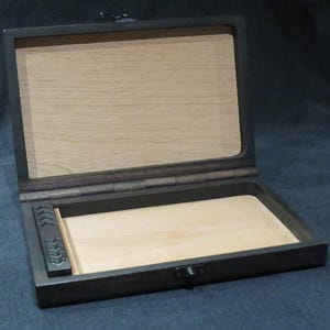 Humidor, Reisehumidor, Büro-Humidor, Walnuss-Humidor, Schwarznuss-Humidor