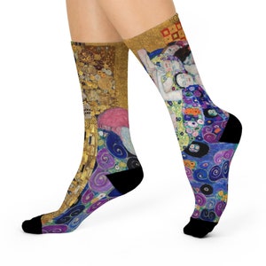 Gustav Klimt Socks, The Maiden by Gustav Klimt, Adele Bloch Bauer by Klimt Paintings Socks